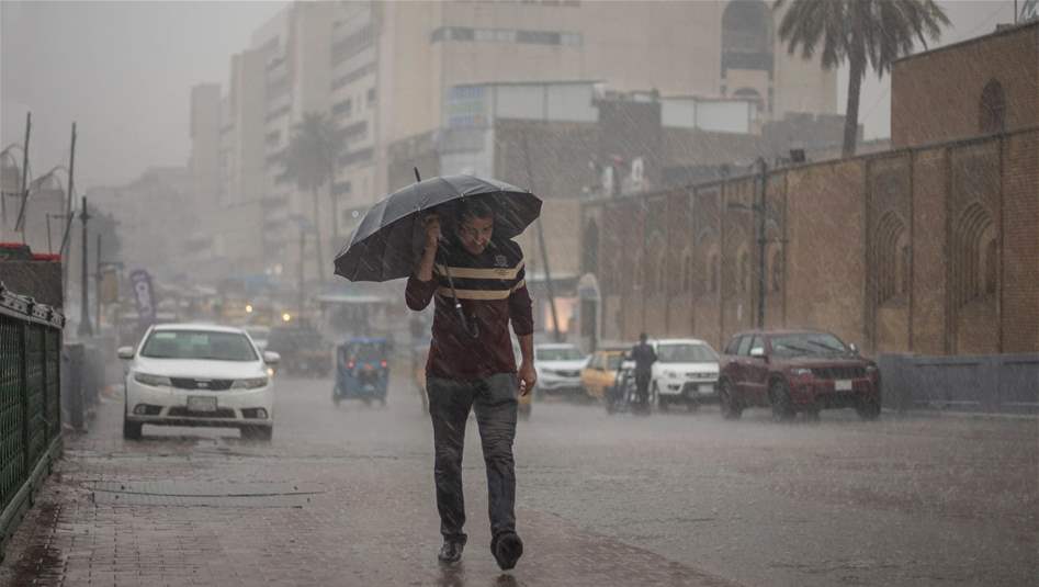 الأنواء الجوية: أجواء الأمطار والبرد تعود الى العراق الأسبوع الحالي