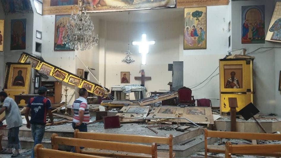 قتلى وجرحى بانفجار داخل كنيسة شرقي دمشق